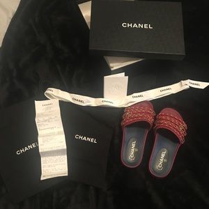 Chanel shoes slides